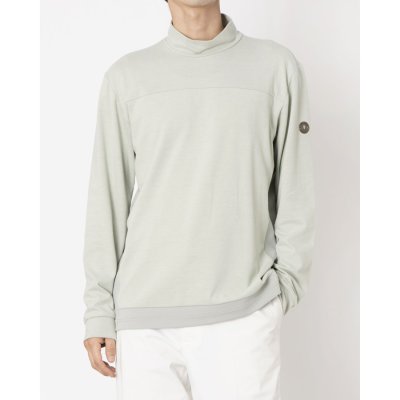 ランバン スポール LANVIN SPORT テキスタイルMIXモックネック長袖