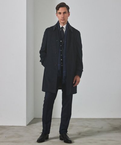 ライトウェイトアンゴラ ステンカラーコート