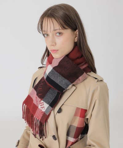 【10th ANNIVERSARY】クレストブリッジチェックロゴジャカードカシミ