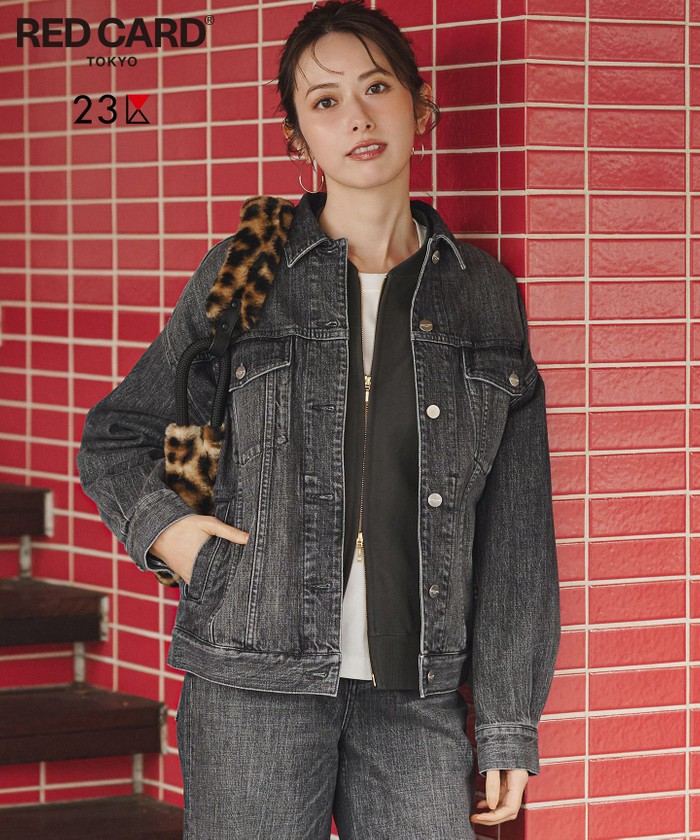 RED CARD TOKYO×23区】オーバーサイズ デニム ジャケット(508633671
