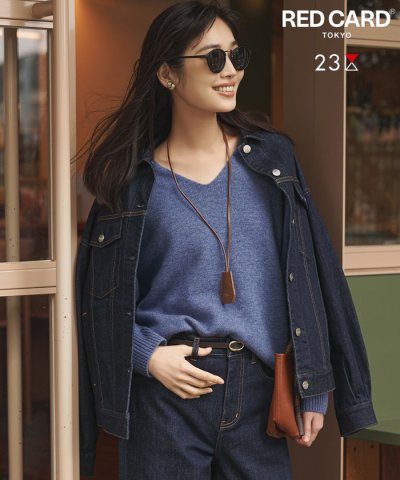 【滝沢眞規子さん着用/RED CARD TOKYO×23区】オーバーサイズ デニ