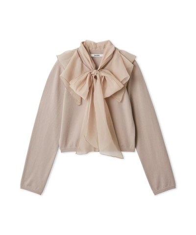 シアーカラーニットカーデプルオーバー