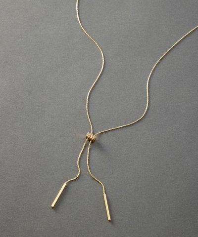 スネークチェーン ラリエット ネックレス