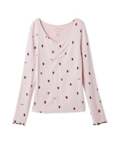 ストロベリー柄ロンT