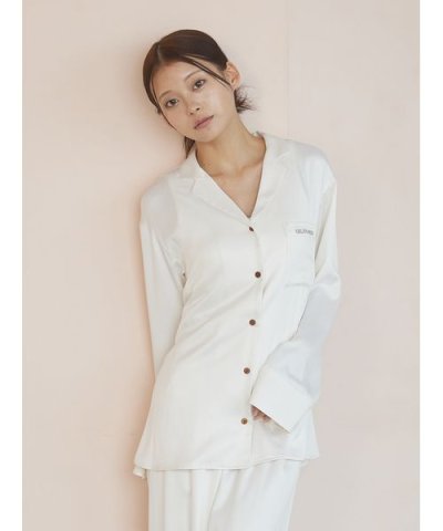 裏起毛サテンシャツ