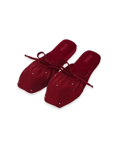 リボンルームシューズ