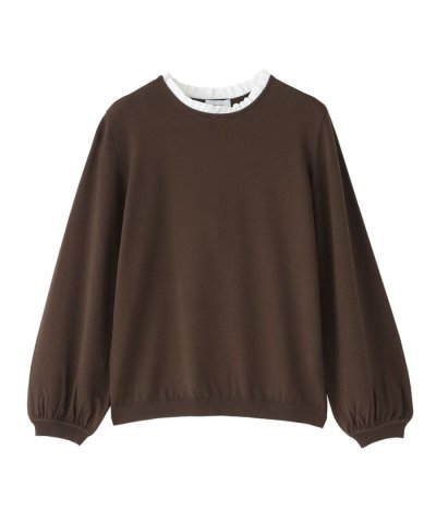 フリルカラーニット