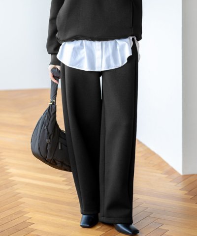 【洗える】コットンエアーダンボール 2WAY カーヴィー パンツ