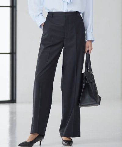 【セットアップ着用】ファインネスウール ワイド パンツ