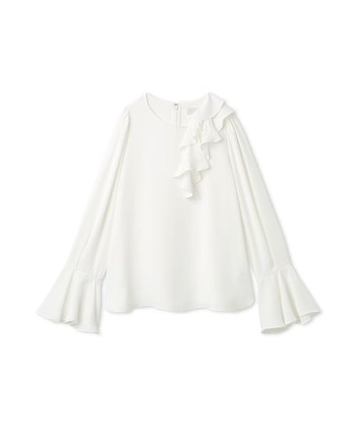 アシメラッフルブラウス