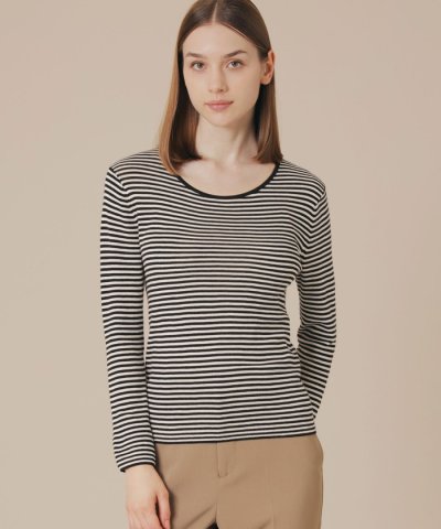 【SUPER FINE LAB.】メルテッドサウラコットンクルーネックプルオーバ