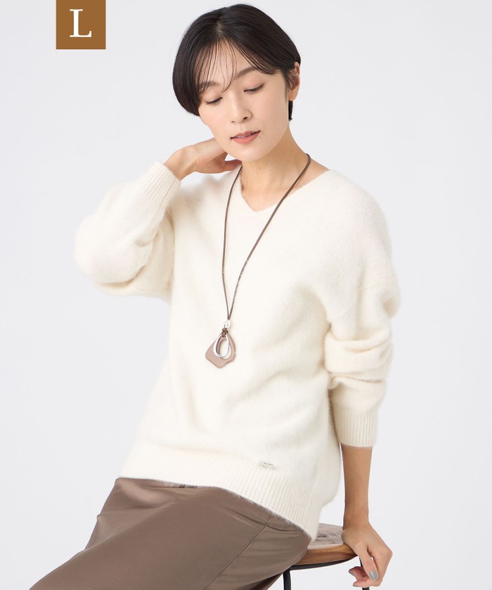 ホワイト系｜ニット・セーター｜EVEX by KRIZIA(Lサイズ)(エヴェックス