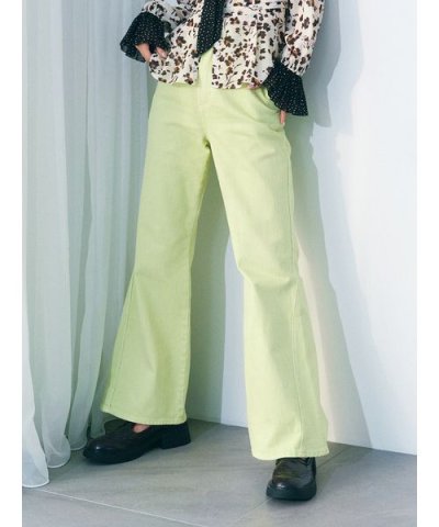 【WEB限定00サイズ】ストレッチフレアデニムパンツ