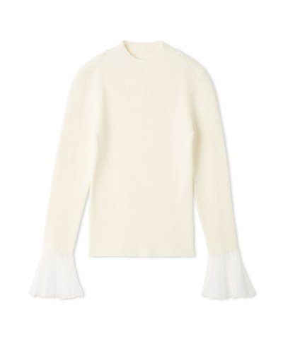 シアースリーブリブニット