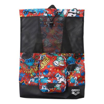 アリーナ arena メッシュバックパック(総柄)｜招集所持ち込み可