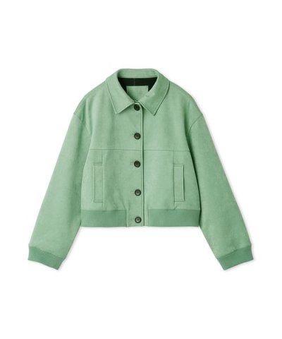 【セットアップ対応】スウェードブルゾン