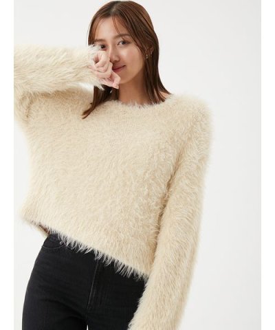 キラキラシャギーニット