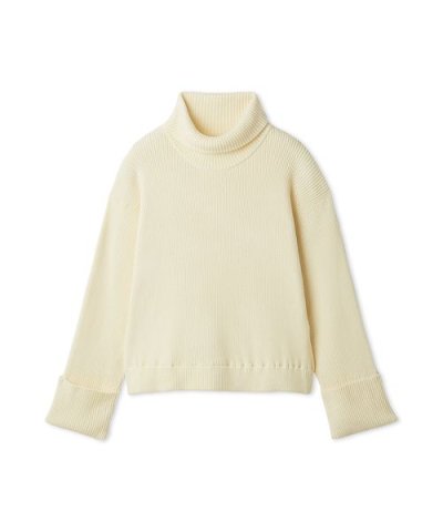 【セットアップ対応】モールヤーンタートルニットプルオーバー