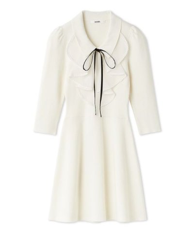 ラッフルミニニットワンピース