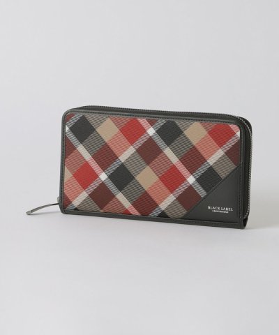 【一部店舗限定】クレストブリッジチェックラウンドジップウォレット