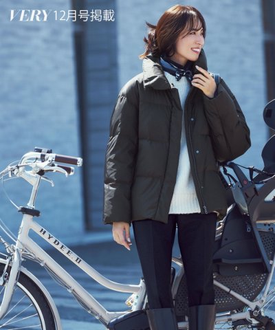 【Oggi掲載】シレータフタ ハイネック ショート ダウンコート