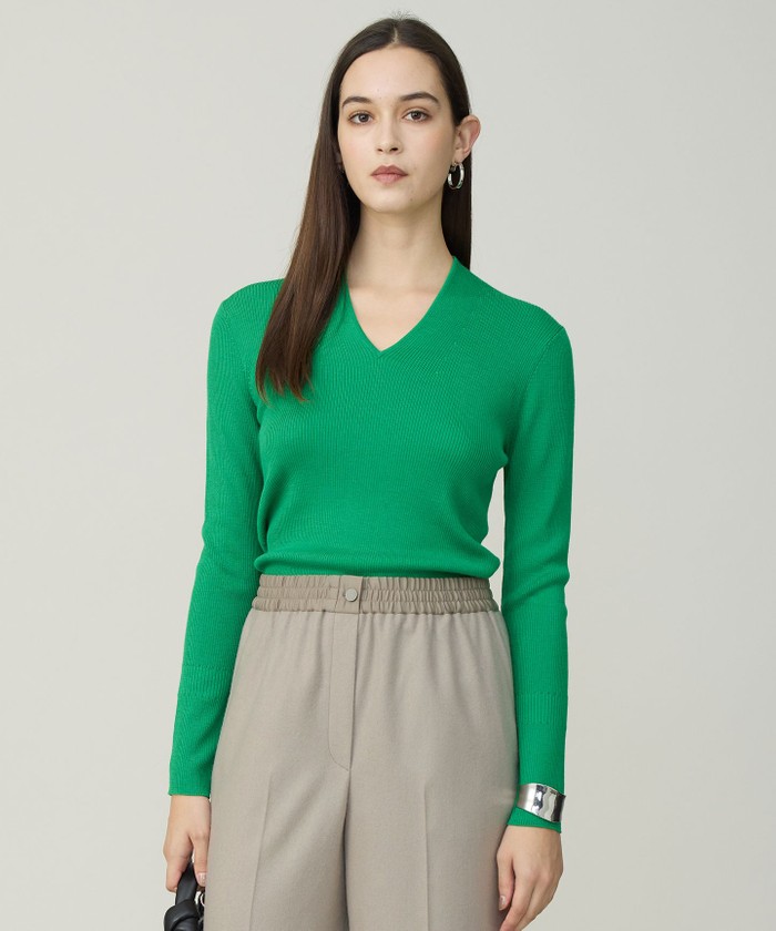 グリーン系｜ニット・セーター｜iCB (Lサイズ)(アイシービーエルサイズ