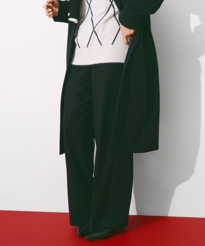 ウォッシャブルライトウール ストレートパンツ