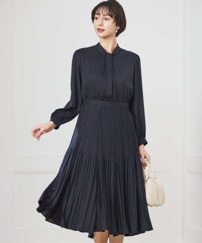 【洗える】クリスタルアムンゼン ウエスト切り替え ワンピース