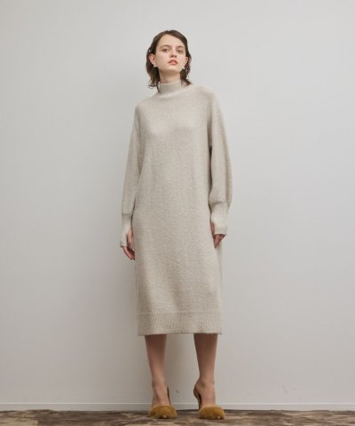 スパンコールニットワンピース