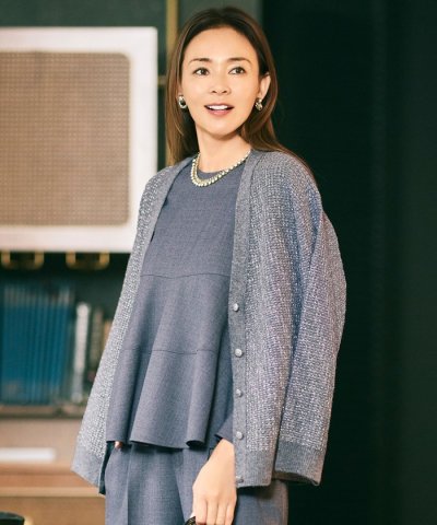 【SHIHOさん着用】ラメツイード カーディガン