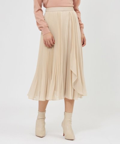 アシンメトリープリーツスカート