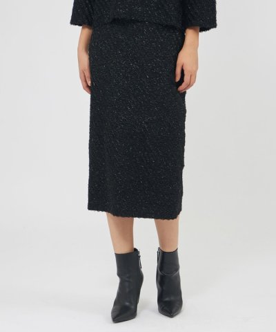 ラメフリンジニット タイトスカート