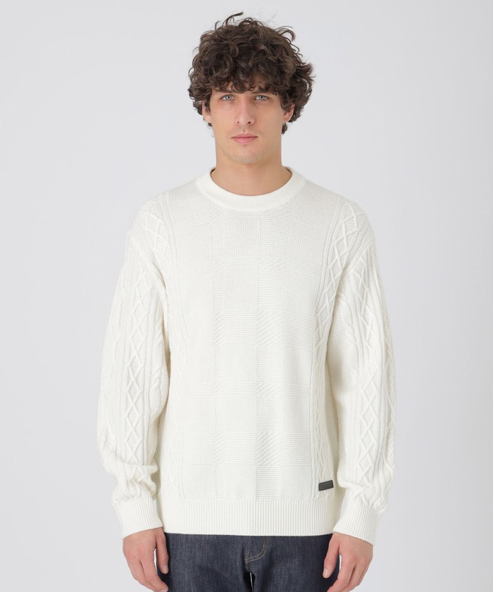 ★新品同様★ブラックレーベル　クレストブリッジ★MA-1★ホワイト★Ｍサイズ シャドークレストブリッジチェックパーカー（51F06516＿＿