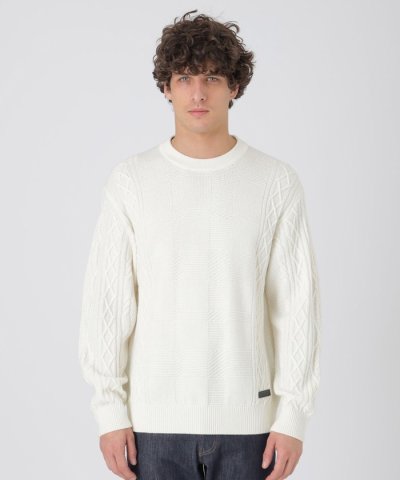 カシミヤミックスアランニット