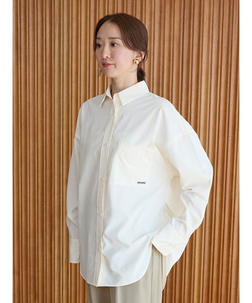 emmi（エミ） emmiロゴベーシックシャツ emmiロゴベーシックシャツ(シャツ・ブラウス)｜トップス｜emmi（エミ