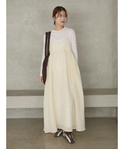 【セットアイテム】フラワージャガードワンピース