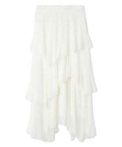 ランダムティアードシアープリーツスカート