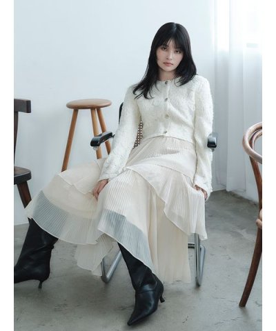 ランダムティアードシアープリーツスカート