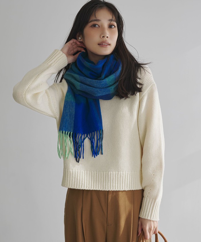 洗える】ウールカシミヤ パフスリーブ ニット(508650259)｜阪急百貨店