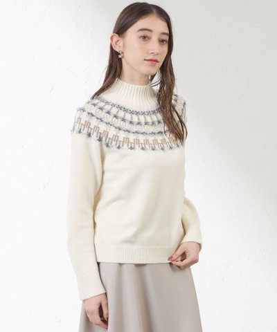 ジャカード求心ニット