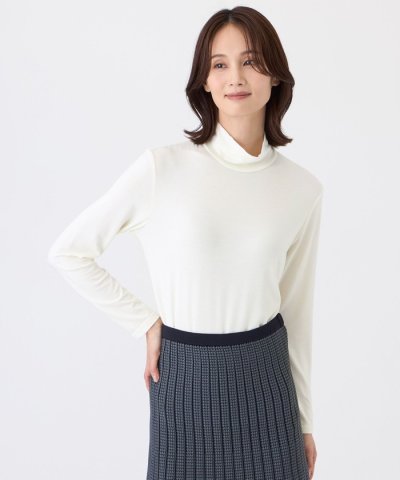 【ウォッシャブル・吸湿発熱】サクラウォームベア天カットソー