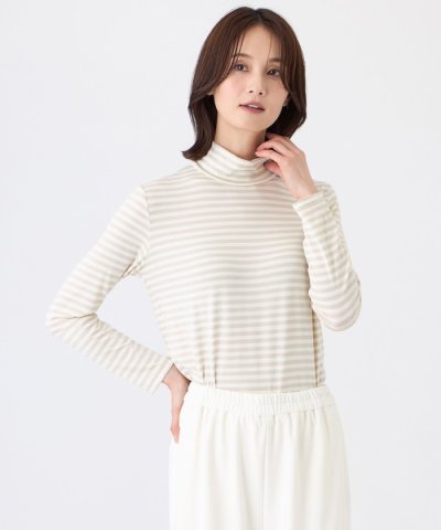 【ウォッシャブル・吸湿発熱】サクラウォームベア天カットソー