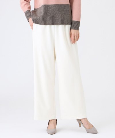 【ウォッシャブル】ダブルフェイスジャージパンツ