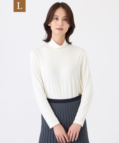 【L】【ウォッシャブル・吸湿発熱】サクラウォームベア天カットソー