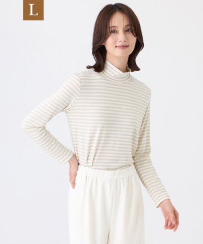 【L】【ウォッシャブル・吸湿発熱】サクラウォームベア天カットソー