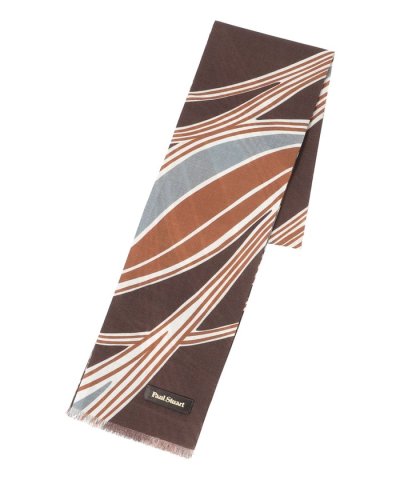 ウェーブ柄プリント　ミニストール