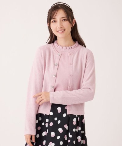 【L】レーヨンモール カーディガン