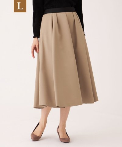 【L】ランダムタック ツイルスカート
