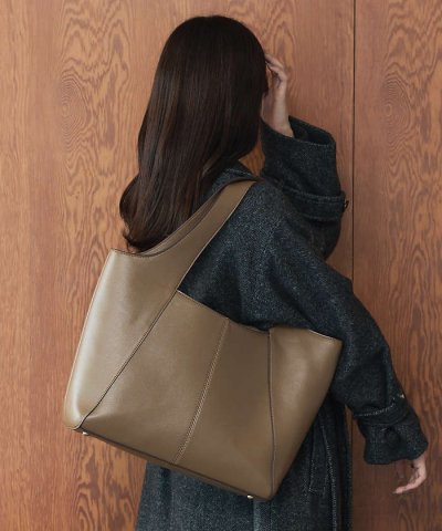 【kariさんコラボ】ポーチ付き多機能オープントート/A4/通勤/16インチPC