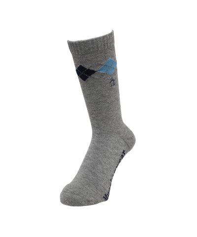 マンシングウェア Munsingwear クルー丈ウール混アーガイル柄ソックス